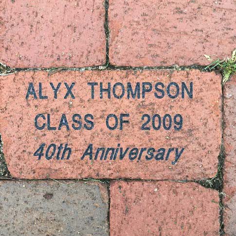 Tribute Brick Closeup